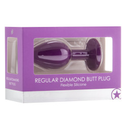 Ouch! Plug Diamond Regular – 6.5 x 2.8 cm Violet